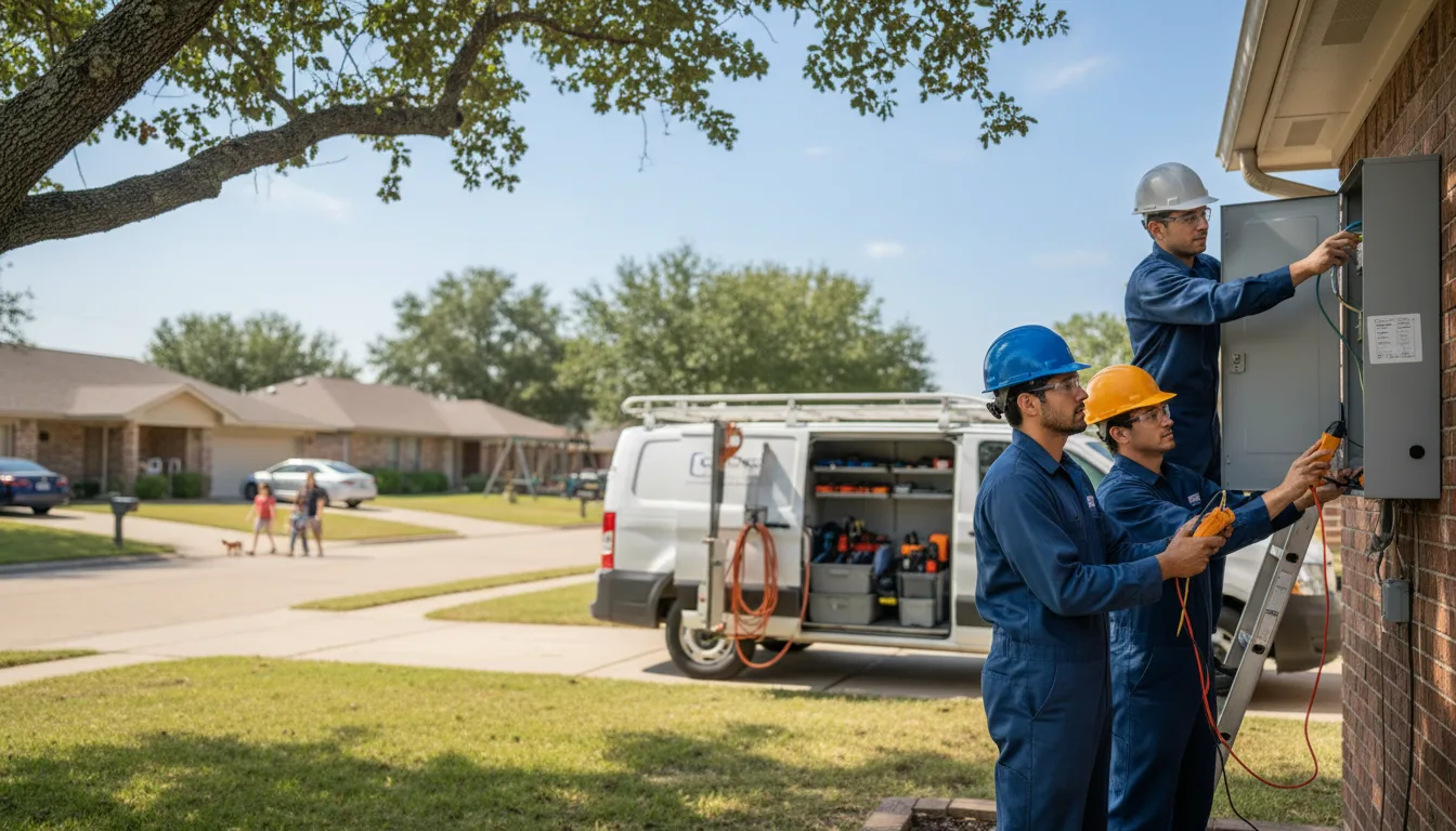Certified electrician providing emergency electrical services in Hampton, NE